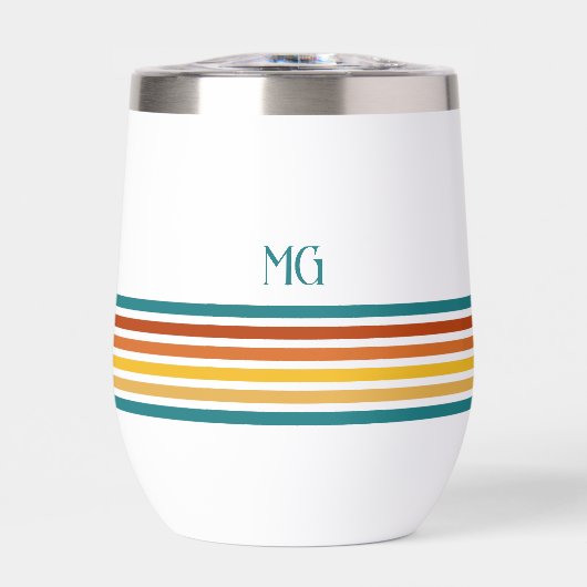 Retro gemerkt minimalistische strepen (Voorkant)