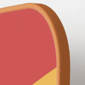 Retro Gemompel over Strepen met Naam Pickleball Paddle (Links Detail)