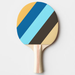 Retro Gemompel Vet Gestreepte Tafeltennisbatje