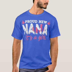 Retro Gender onthullen Nieuwe Nana Het is een meis T-shirt
