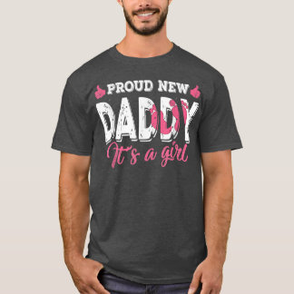 Retro Gender onthullen Nieuwe Papa Het is een meis T-shirt