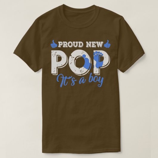 Retro Gender onthullen Nieuwe Pop Een jongen T-shirt (Design voorkant)