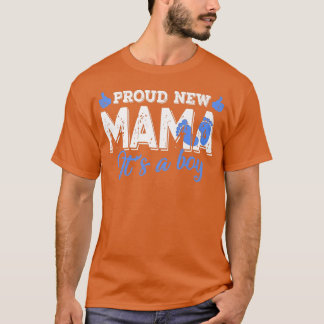 Retro Gender onthult Proud New Mama Het is een jon T-shirt