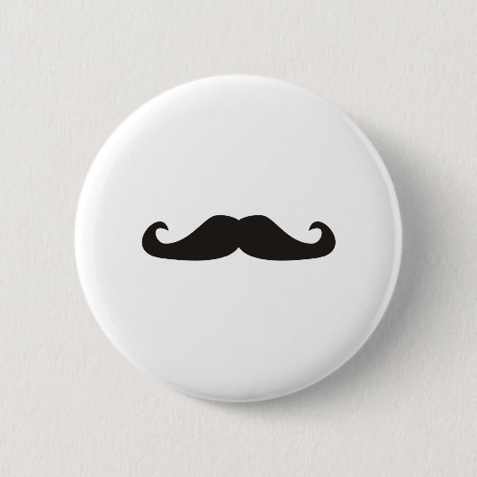 Retro gentelman dempt afbeelding ronde button 5,7 cm (Voorkant)