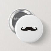 Retro gentelman dempt afbeelding ronde button 5,7 cm (Voorkant /achterkant)