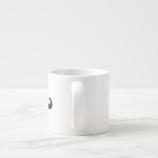 Retro gentelman mustaches hipsters espresso mok (Achterkant)