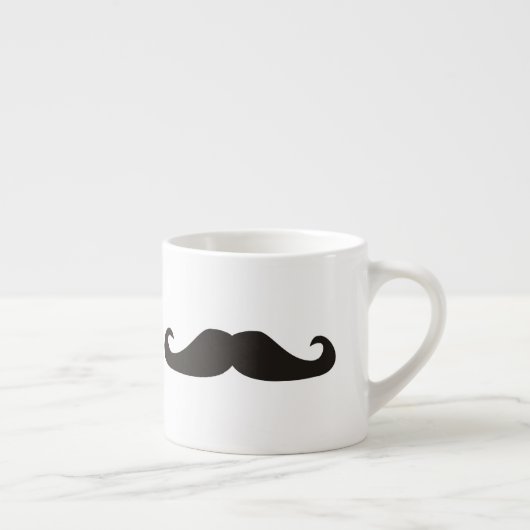 Retro gentelman mustaches hipsters espresso mok (Rechts)