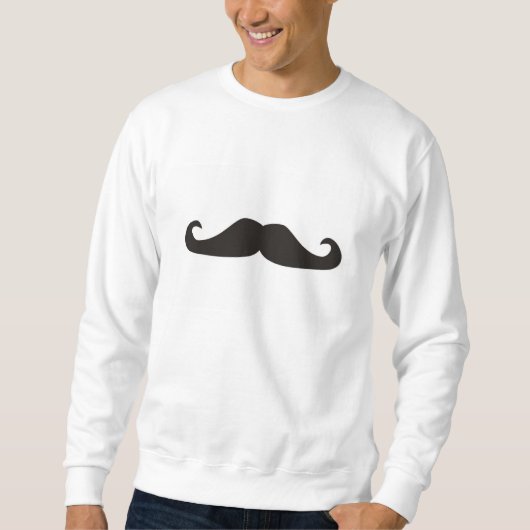 Retro gentelman mustaches trui (Voorkant)