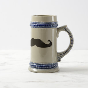 Retro gentelman snuffelt bierstein bierpul