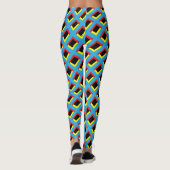 "Retro Geo Patroon"  Leggings (Achterkant)