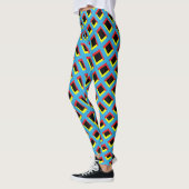 "Retro Geo Patroon"  Leggings (Links)