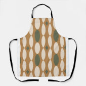 Retro Geometric Apron Schort (Voorkant)