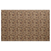 Retro Geometric Art Coffee Brown Stof (Yard (91,4 cm))