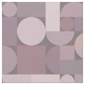 Retro Geometric Art Mauve Stof (Close Up)