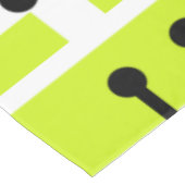 Retro Geometric Art Maze Chartreuse Tafelkleed (Gekanteld)