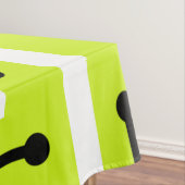Retro Geometric Art Maze Chartreuse Tafelkleed (Voorbeeld)