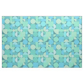 Retro Geometric Art Ocean Turquoise Stof (Fat Quarter)