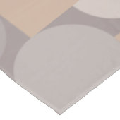 Retro Geometric Art Taupe Tafelkleed (Gekanteld)