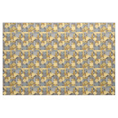 Retro Geometric Art Yellow Grey Stof (Yard (91,4 cm))