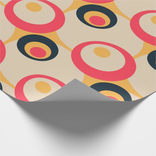 Retro Geometric Artistic Abstract Pattern #10 Cadeaupapier (Hoek)