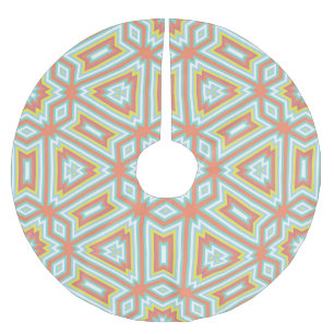 Retro Geometric Artistic Abstract Pattern #21 Kerstboom Rok