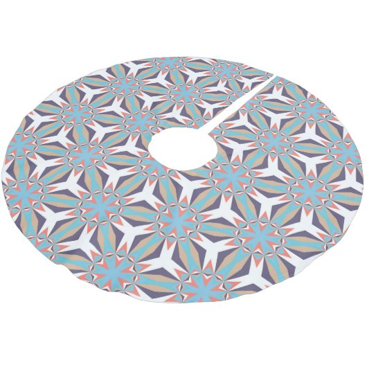 Retro Geometric Artistic Abstract Pattern #2 Kerstboom Rok (Gekanteld)