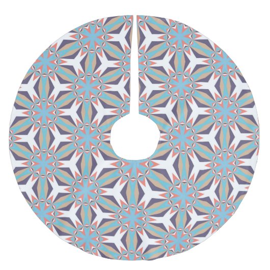 Retro Geometric Artistic Abstract Pattern #2 Kerstboom Rok (Voorkant)