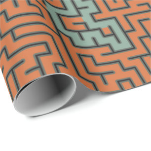 Retro Geometric Artistic Abstract Pattern #30 Cadeaupapier