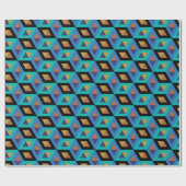 Retro Geometric Artistic Abstract Pattern #34 Cadeaupapier (Vlak)