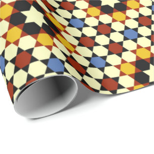 Retro Geometric Artistic Abstract Pattern #43 Cadeaupapier