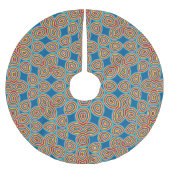 Retro Geometric Artistic Abstract Pattern #5 Kerstboom Rok (Voorkant)