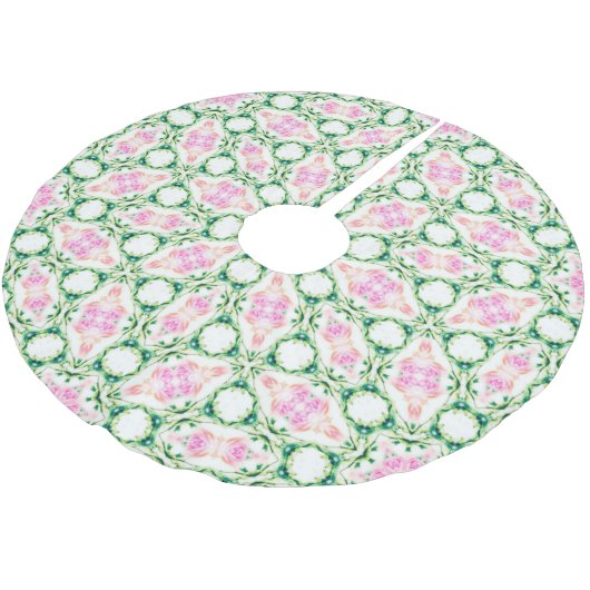 Retro Geometric Artistic Abstract Pattern #8 Kerstboom Rok (Gekanteld)