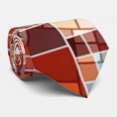 "Retro Geometric Block"-Mannen, gemengd, kleurrijk Stropdas (Opgerold)