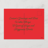 Retro Geometric Christmas Greeting Card – Festive. Feestdagenkaart (Achterkant)