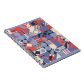Retro geometric covers set. Bauhaus retro design c Notitieboek (Rechterzijde)