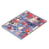 Retro geometric covers set. Bauhaus retro design c Notitieboek (Linkerzijde)