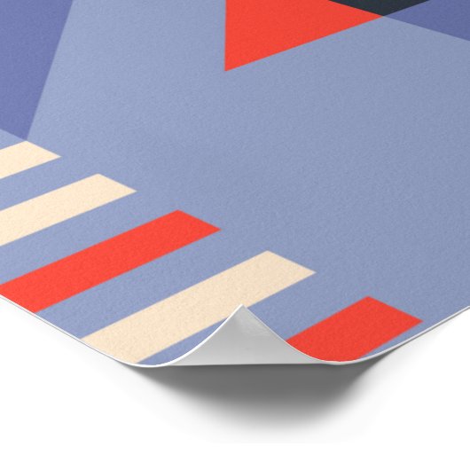 Retro geometric covers set. Bauhaus retro design c Poster (Hoek)