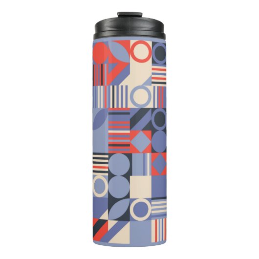 Retro geometric covers set. Bauhaus retro design c Thermosbeker (Voorkant)