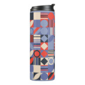 Retro geometric covers set. Bauhaus retro design c Thermosbeker (Gedraaid links)