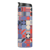 Retro geometric covers set. Bauhaus retro design c Thermosbeker (Geroteerd rechts)