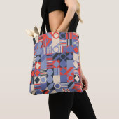 Retro geometric covers set. Bauhaus retro design c Tote Bag (Dichtbij)