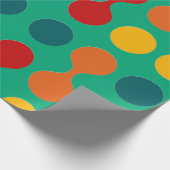 Retro Geometric Cute Mid Century Christmas Pattern Cadeaupapier (Hoek)