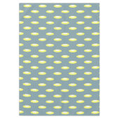 Retro Geometric Design Smokey Blue Tafelkleed (Voorkant)