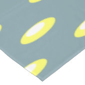 Retro Geometric Design Smokey Blue Tafelkleed (Gekanteld)