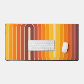 Retro Geometric Double Arch Design Bureaumat (Keyboard & Muis)