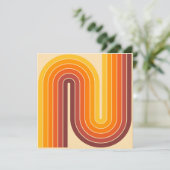 Retro Geometric Double Arch Design Kaart (Staand voorkant)