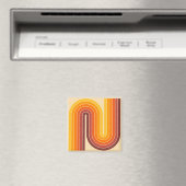 Retro Geometric Double Arch Design Magneet (Insitu (Vaatwasser))