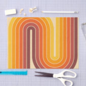 Retro Geometric Double Arch Design Tissuepapier (Craft)