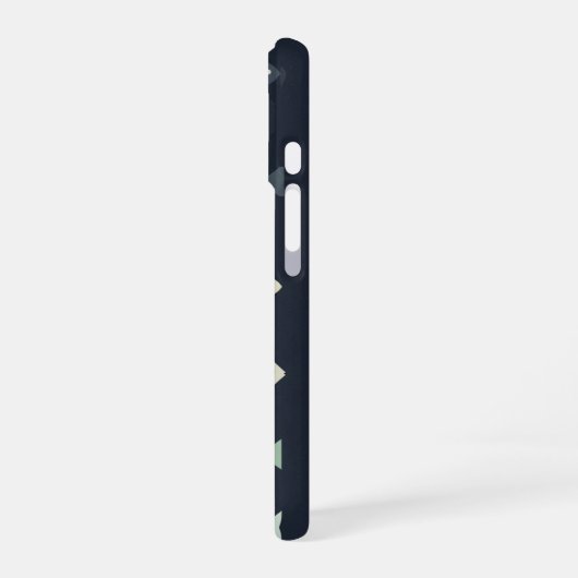 Retro Geometric Fish iPhone 16 Hoesje (Linkerkant)