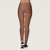 Retro Geometric Midcentury Pattern Leggings (Achterkant)